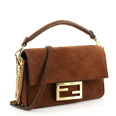 fendi bolso baguette|fendi suede baguette bag.